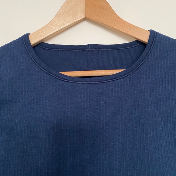 Lululemon true navy ebb to street long sleeve shirt size 10 - Picture 4 of 6